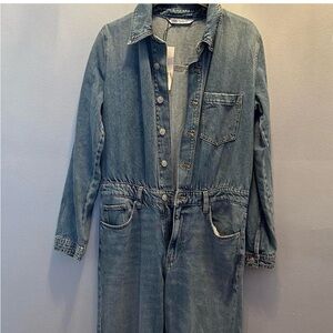 Denim Zara Jumpsuit NWOT